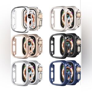 6 Pack AppleWatch⌚️Ultra2/UltraCase 49mmShockproof Ultra-Thin Hard PC BumperCase